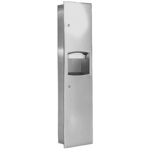 Bradley 2017 Recessed Folded Paper Towel Dispenser and Waste Receptacle