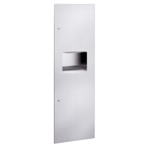 Bradley 2037-10 Semi-Recessed Folded Paper Towel Dispenser and Waste Receptacle