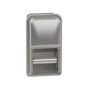 Bradley 5A00 Recessed Double Roll Toilet Tissue Dispenser