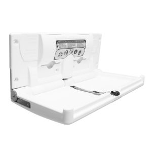 Bradley 9631 Surface Mounted Horizontal Baby Changing Station Light Grey