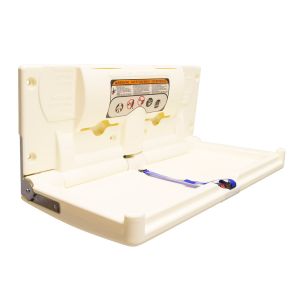 Bradley 9632 Surface Mounted Horizontal Baby Changing Station Cream