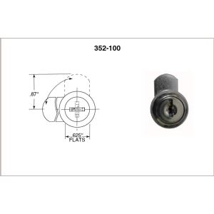 Bobrick 352-100 Lock and Key