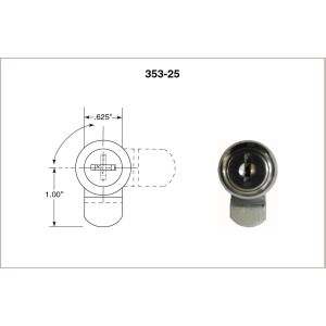 Bobrick 353-25 Lock and Key