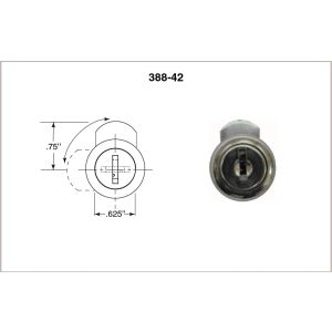 Bobrick 388-42 Lock and Key