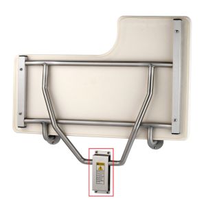 Bobrick 517-29 White Naugahyde Padded Shower Seat Mounting Kit