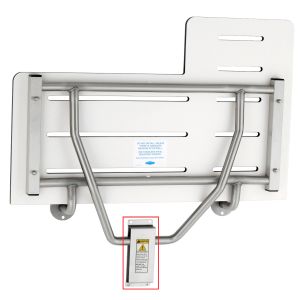 Bobrick 5181-29 White Solid Phenolic Reversible Shower Seat Mounting Kit