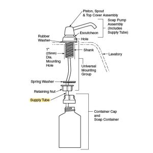 Bobrick 822-110 Supply Tube