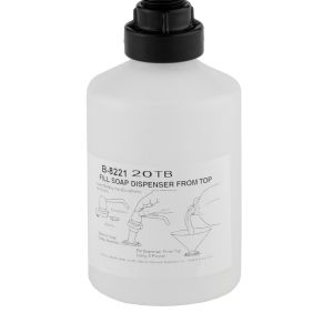 Bobrick 8221-45 Liquid Soap Container with Cap 20 oz