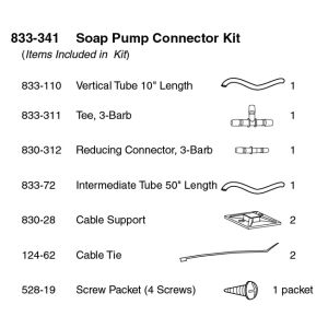 Bobrick 833-341 SureFlo® Foam Soap Dispensing System Connector Kit