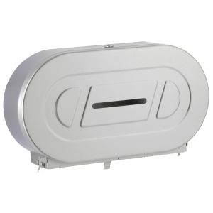 Bobrick B-2892 Surface Mounted Twin Jumbo Roll Toilet Tissue Dispenser
