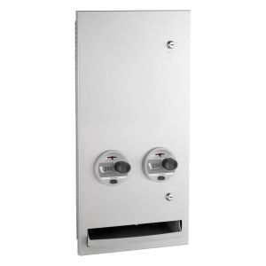 Bobrick B-37063 Recessed Sanitary Napkin and Tampon Vendors