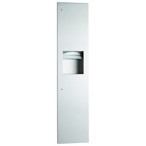 Bobrick B-38034 Recessed Folded Paper Towel Dispenser and Waste Receptacle