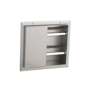 Bobrick B-386 Partition Mounted Dual Sided Multi Roll Toilet Tissue Dispenser