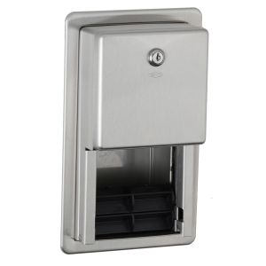 Bobrick B-3888 Recessed Double Roll Toilet Tissue Dispenser