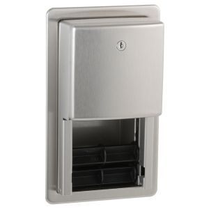 Bobrick B-4388 Recessed Double Roll Toilet Tissue Dispenser