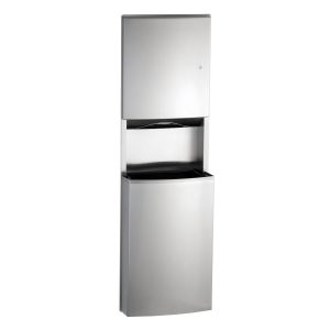 Bobrick B-43944 Recessed Folded Paper Towel Dispenser and Waste Receptacle