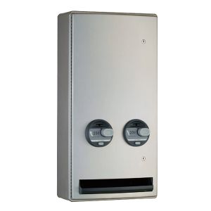 Bobrick B-47069 Surface Mounted Sanitary Napkin and Tampon Vendors