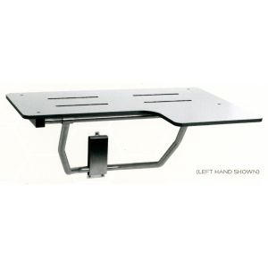 Seachrome SLR-345225-PWS Solid White Phenolic Reversible Folding Shower Seat